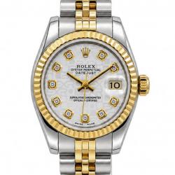 Rolex Datejust 26MM 69173 Two-Tone White Dial Watch